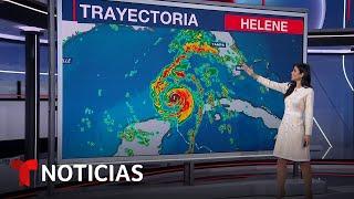 Pronostican el posible trayecto de Helene en Estados Unidos | Noticias Telemundo