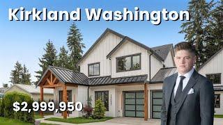 New million dollar home in Kirkland Washington