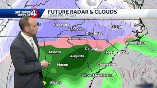 Winter storm timing for South Carolina