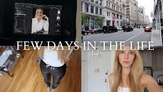 VLOG | new agency meetings, photoshoot BTS, what I eat during a busy work week & more!