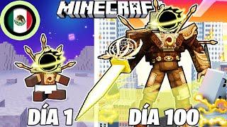 ¡Sobreviví 100 DÍAS como un SINIESTRO TITÁN RELOJ en Minecraft HARDCORE!