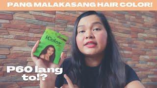 PANG MALAKASANG HAIR COLOR FOR 60 PESOS ONLY?! | IColor Hair Color Review THE BEAUTY JUNKEE