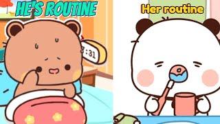 Bubu’s vs Dudu’s Daily Routine!  | Who Does It Better?" Bubu Dudu Daily Routine":@BubblyDudu