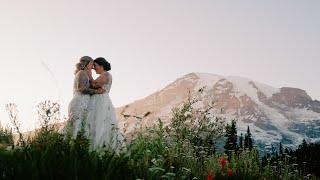 Mount Rainier Elopement | Karri & Lauren | Washington Elopement Videographer