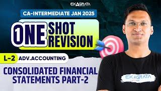 CA Inter 2025 Advanced Accounting: Consolidated Financial Statements | Part-2 | ONE SHOT REVISION