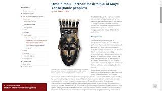 Portrait Mask (Mblo) - Khan Academy Article Read-along - Marsha Russell (x1.2)