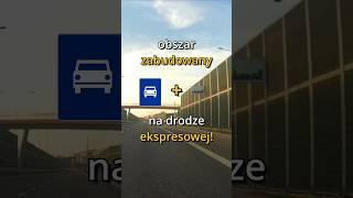 Obszar zabudowany na drodze ekspresowej 