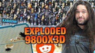 Investigating Reddit's Exploded 9800X3D CPU | AMD Ryzen Post-Mortem