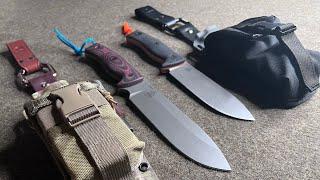 Survival knife comparison: CPM 3V Architect Field Buddy 5.5 & 6.5 review