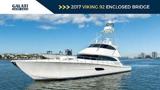 2017 Viking 92 Enclosed Bridge Yacht For Sale "Aussie Rules"