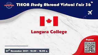 TIECA Study Abroad Virtual Fair 2021 36th : Langara College เมือง Vancouver ประเทศแคนาดา