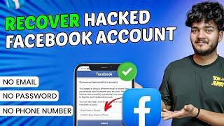 How To Recover Hacked Facebook Without Email and Phone Number || how to get back hacked facebook