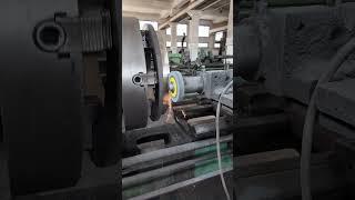 Grinding on the lathe using a tool post attachment  #manufacturing