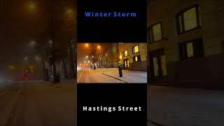 Hastings St, Vancouver | Winter Storm | Poorest Neighbourhood in Vancouver during a Winter Storm