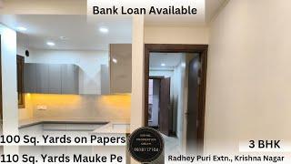 New 3Bhk Flat for Sale in Radhey Puri Extn, Krishna Nagar,Delhi| 3 BHK Flat in Krishna Nagar Delhi |