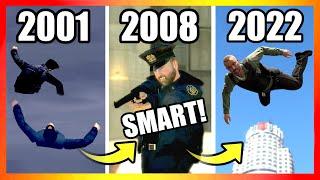 Evolution of COPS LOGIC in GTA Games (2001-2022)