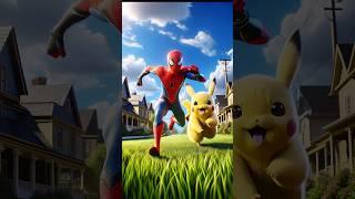 Spider-Man ne khareda mehnat karke pikachu. Spiderman vs Venom vs Captain America #spiderman #shorts