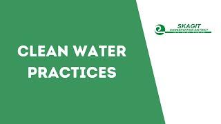 Clean Water Practices