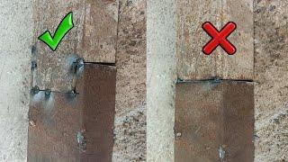 Many people do not know the correct way to do a C channel joint, welding tips and tricks