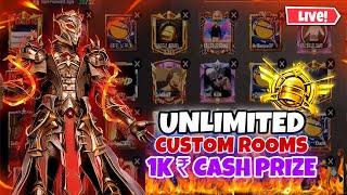 BGMI LIVE CUSTOM ROOM | 1000 RS CASH PRIZE  RP GIVEAWAY