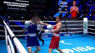 SF (63.5KG) USMONOV BAKHODUR (TJK) vs BAATARSUKH CHINZORIG (MGL) | IBA World Championships 2023