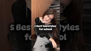 5 hairstyles for school  #hairstyle #aesthetic #fypシ゚viral