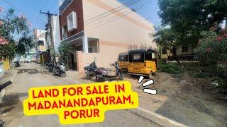 LAND FOR SALE IN #madanandapuram #porur #chennai Contact Vivin Properties 8807291899