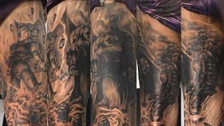 South Ink Custom Tattoo - Timelapse Video of Full Leg Piece Tattoo