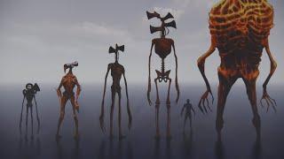 All Siren Heads size comparison