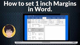 How to set 1 inch Margins in Word?