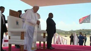  Vatican and Papua New Guinea National Anthem | Head of State Pope Francis Leaving PNG 2024