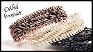 Unisex coiled wirework bracelet tutorial