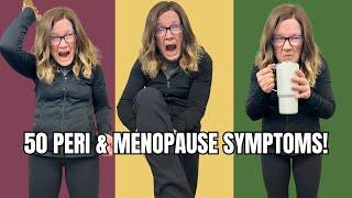 50 Symptoms peri & menopause may be causing in 4 minutes! Menopause signs.