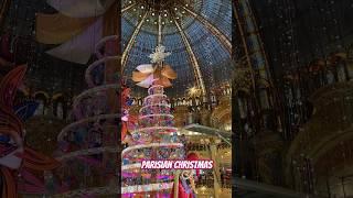 Parisian Christmas. Galeries Lafayette, Paris, December 2023 #parisianlife #parisianvibes