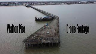 Walton Pier on East Coast, Essex : Drone footage   and 'Cardiacs' track