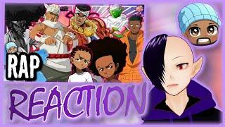 GameboyJones REACTION - Black Anime Character Rap Cypher ft. Breeton Boi, Diggz Da Prophecy & More