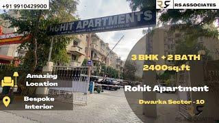 3 BHK + Study | Society Flat In Dwarka | Rohit Apartment Sector 10 | Flats For Sale In Dwarka