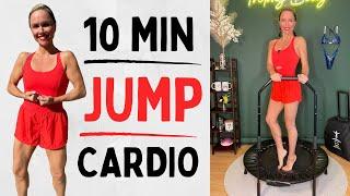 Low Impact Rebounder Workout for Beginners | 10 Minutes with Music | Mini Trampoline Easy Workout