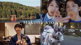 箱根vlog：わんちゃんも一緒に4年記念旅行️