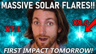 BIGGEST SOLAR FLARE OF SOLAR CYCLE 25 HITS BULLSEYE  Solar Storms Race Towards Earth!!