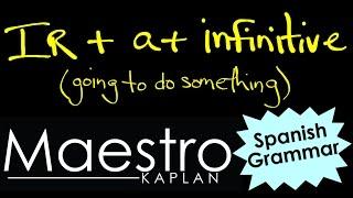 IR + a + infinitive SAYING WHAT YOU ARE GOING TO DO