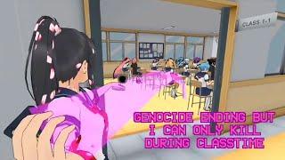 KILLING EVERYONE DURING CLASSTIME | YANDERE SIMULATOR GENOCIDE ENDING