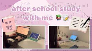 After school study with me! | Evening vlog 