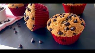 Best Eggless Chocolate Chip Muffins/ Beginner's Recipe/Easy