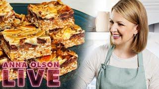 How to Make Chocolate Almond Toffee Bars! | LIVE w/ Anna Olson