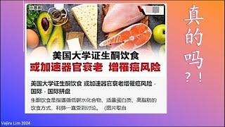 视频70：有关生酮饮食的最新研究。会造成细胞老化和癌症？真的吗！