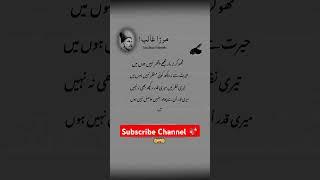 mirza ghalib poetry #poetry #short video