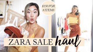 ZARA SUMMER SALE HAUL & TRY ON: What I Got For $150 (8 Items)