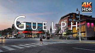 Guelph Ontario: An Enchanting Blue Hour Walking Tour Of Downtown [4K HDR]