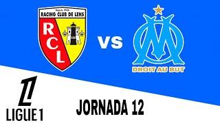 Lens 1-3 Olympique Marseille en vivo Ligue 1 Jornada 12